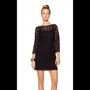 Lilly Pulitzer Topanga dress, Black Breakers Lace